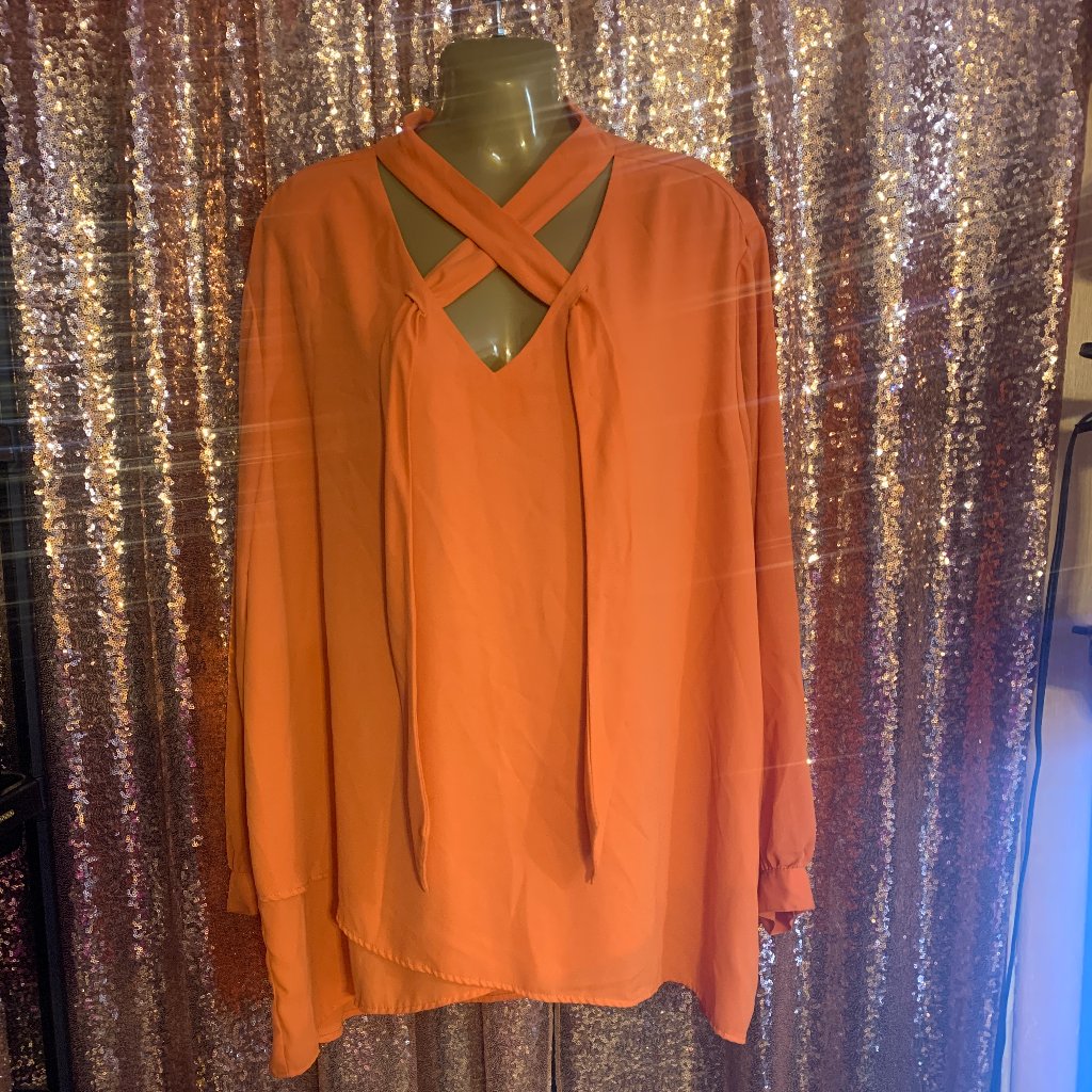 Karen Kane Long Sleeve Blouse Plus Size